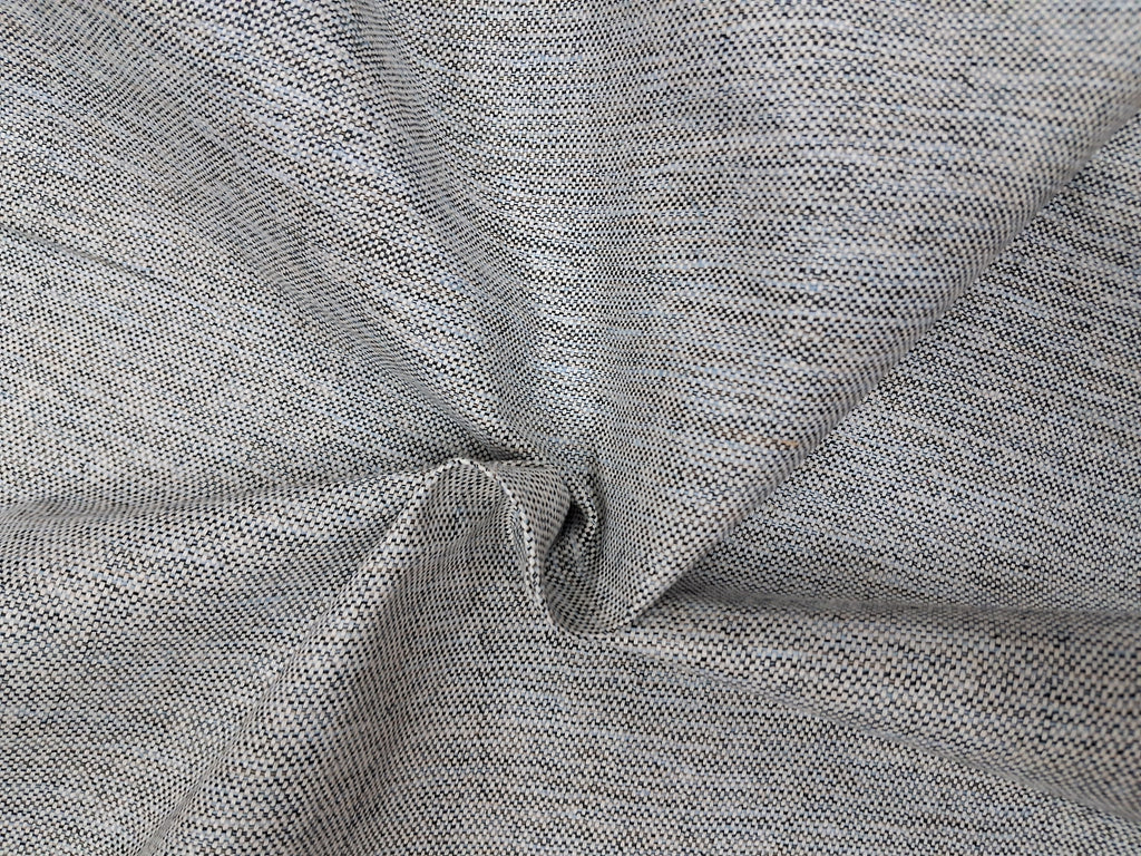 ASH COLOUR & WHITE CHECKERED COTTON 4 PLY FABRIC FOR PANT , TROUSER
