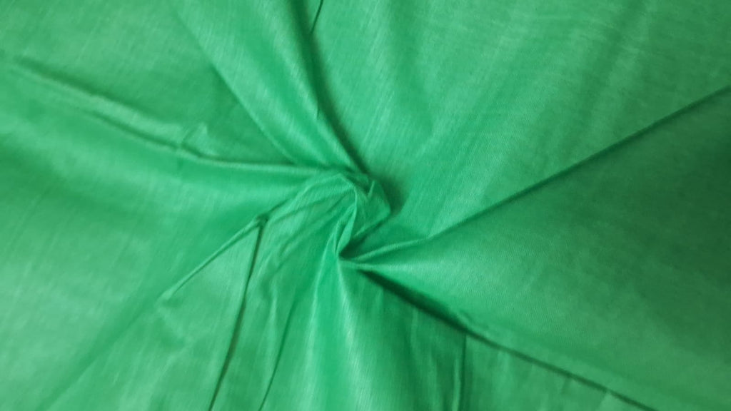 GREEN PLAIN COTTON ST DRESS MATERIAL FOR UNISEX