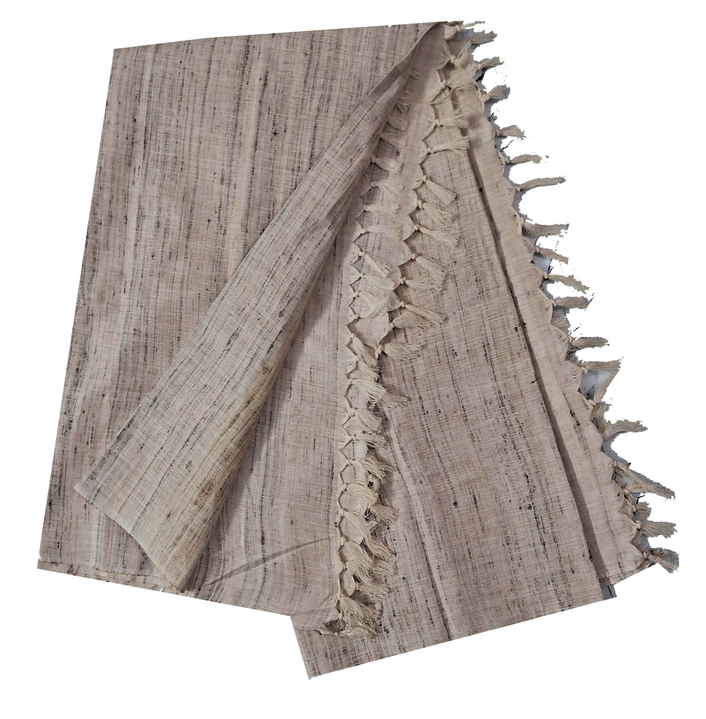 BEIGE COLOUR KATIA BLEND COTTON SHAWL FOR MEN