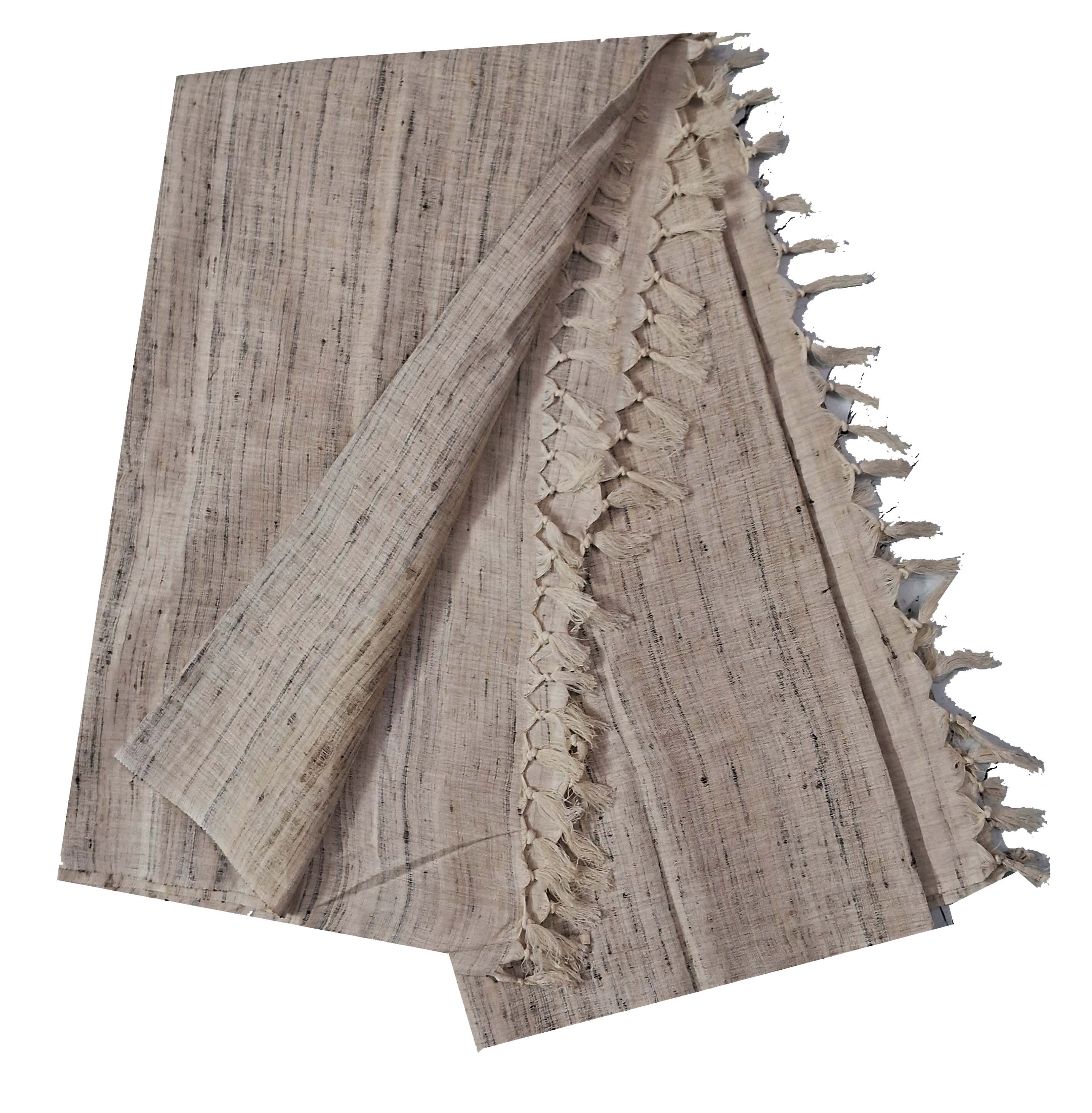 BEIGE COLOUR KATIA BLEND COTTON SHAWL FOR MEN