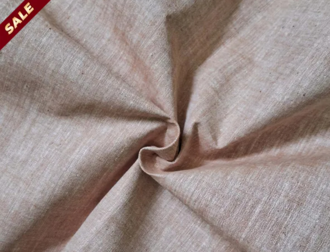 BEIGE COLOUR COTTON DT DRESS MATERIAL