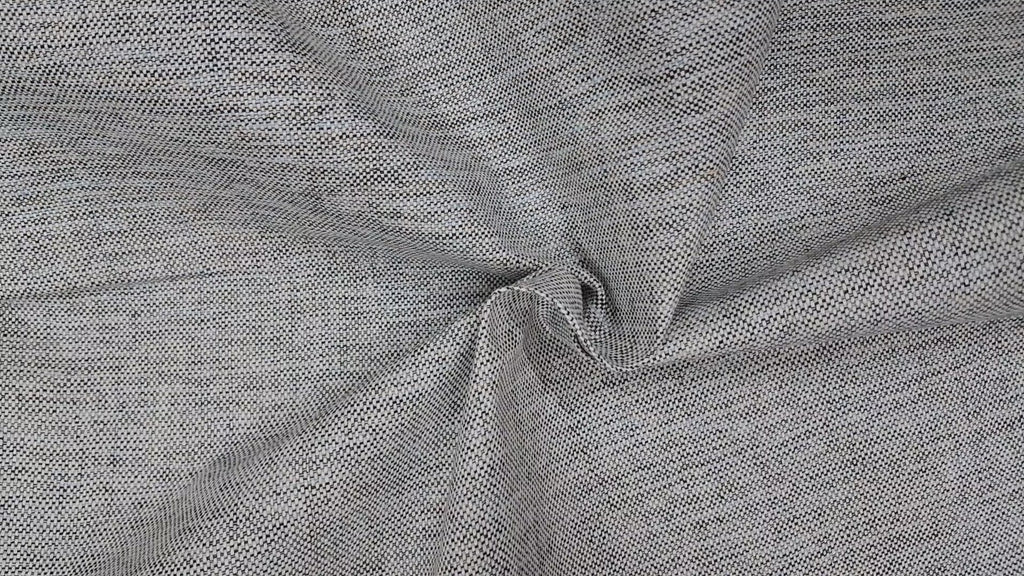 ASH COLOUR & WHITE CHECKERED COTTON 4 PLY FABRIC FOR PANT , TROUSER